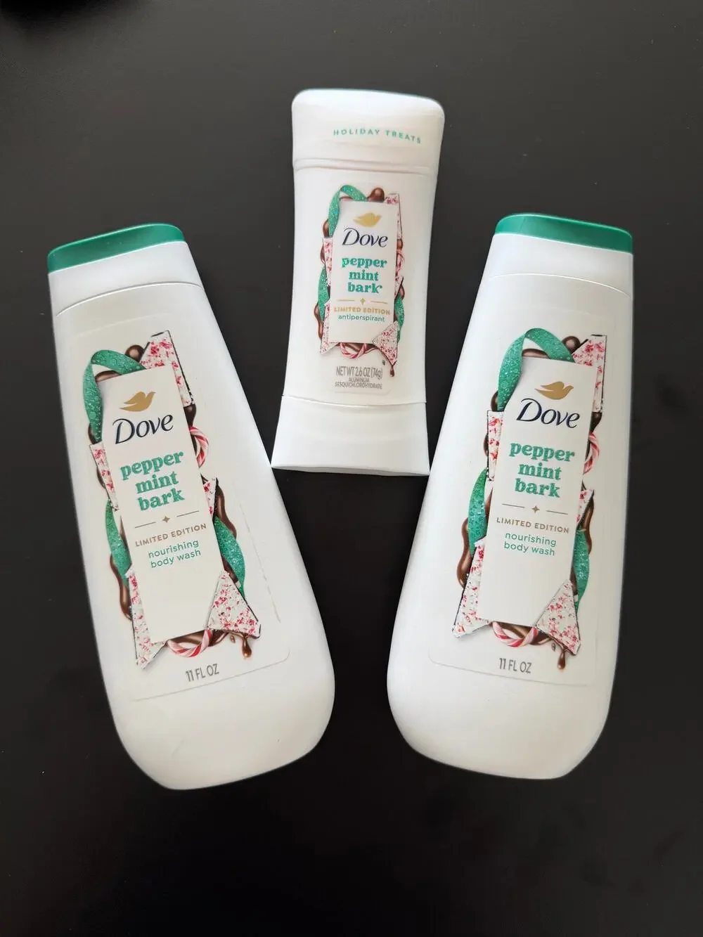 New Dover Peppermint Bark Body Wash (2) and Deodorant